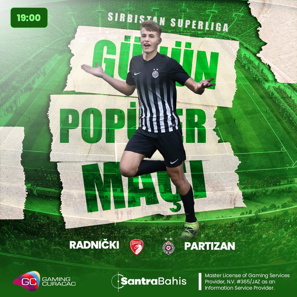 Heyecan dolu bir gün 🎉 #Radnicki ve #Partizan arasındaki bu mücadeleyi #SantraBahis farkıyla kaçırmayın❗️⚽ #RadnickiPartizan

Güncel Giriş ; 🗝️

santra.link/sosyal
