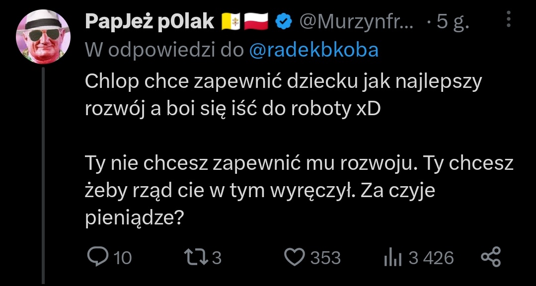 heretyczka_'s tweet photo. Mężczyzna, który chce wziąć urlop tacierzyński w oczach innych mężczyzn jak widać będzie prędzej wyśmiany niż wspierany. Skąd się wzięło przekonanie, że ojciec sobie nie poradzi z opieką nad własnym dzieckiem? Ojciec nie jest gorszym rodzicem od matki. 1/4 https://t.co/nGcHddbuS0
