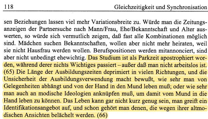 NiklasUllrich's tweet photo. Niklas Luhmann zum Studium und zur Verwendung von Zeit. Aus Gleichzeitig und Synchronisation in Soziologische Aufklärung 5, erstveröffentlicht 1990. https://t.co/PbBd5u32R7