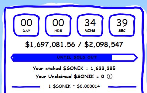 SONIK COIN on X: 🚀 $SONIK Staking is LIVE!!! 🚀 Get an impressive APY%  and help $SONIK reach the MOON 🌙 GO GO GO 👉    / X