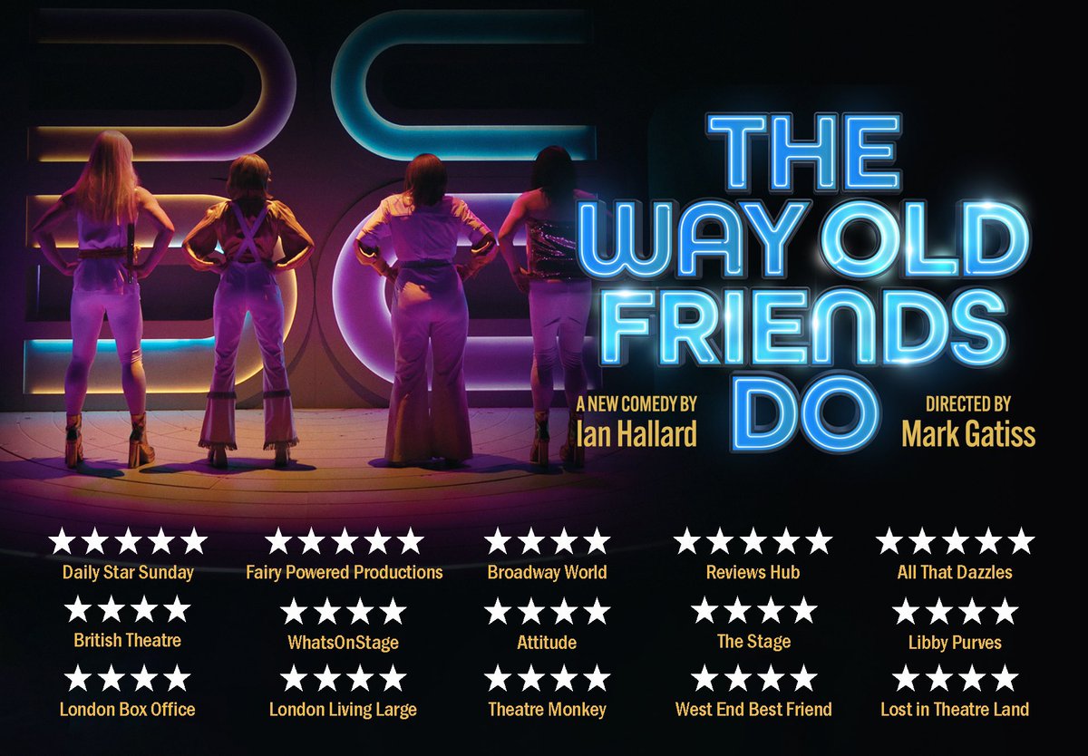Don’t miss Ian Hallard’s ★★★★★ comedy The Way Old Friends Do, running at the Criterion Theatre in the West End to Saturday (9 Sep)

Who can live without it, I ask in all honesty?

Book now: criterion-theatre.co.uk/thewayoldfrien… #ABBA #LondonTheatre #WestEndTheatre