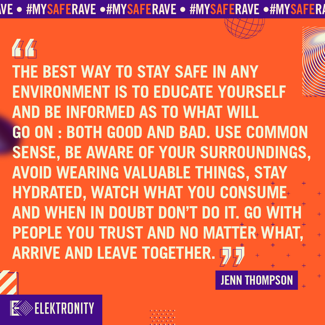 When in doubt, don’t do it! @Jenn_Thompson drops the truth : Knowledge is your rave superpower! 💡🎶 Do we truly take care of ourselves during raves? Repost if you do! #mysaferave