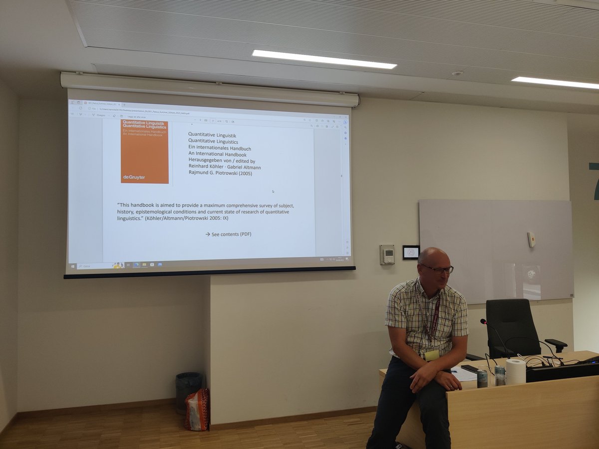 Afternoon session of day 2 starts with Professor Emmerich Kelih, who will give us a lecture on "Modelling language and text data: the quantitative linguistics perspective". Let's dive deep into this! 🧐📚🧮💻📈