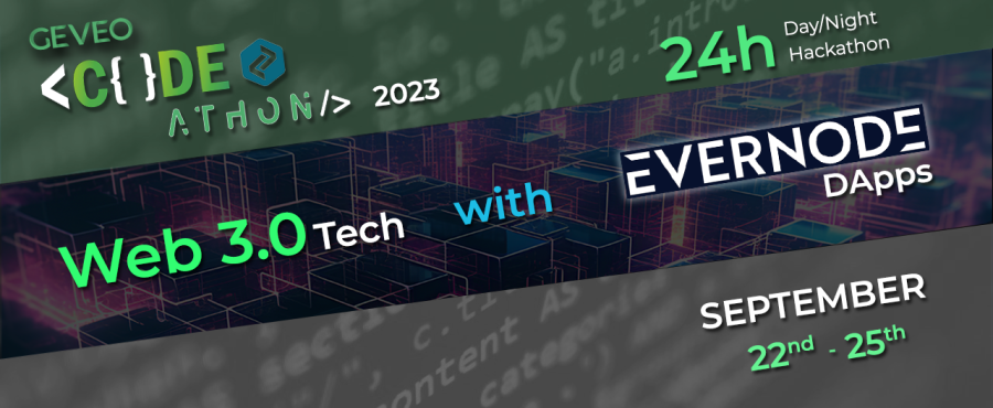 GeveoAu's tweet photo. Exciting news!  #Geveo is gearing up for an epic Codeathon centered around Evernode - the cutting-edge web 3.0 platform for DApp development. Get ready to code your way into the future! 💻🌟 #GeveoCodeathon #Evernode #Web3 #DAppDevelopment #InnovationAhead https://t.co/aZmsFKazDO