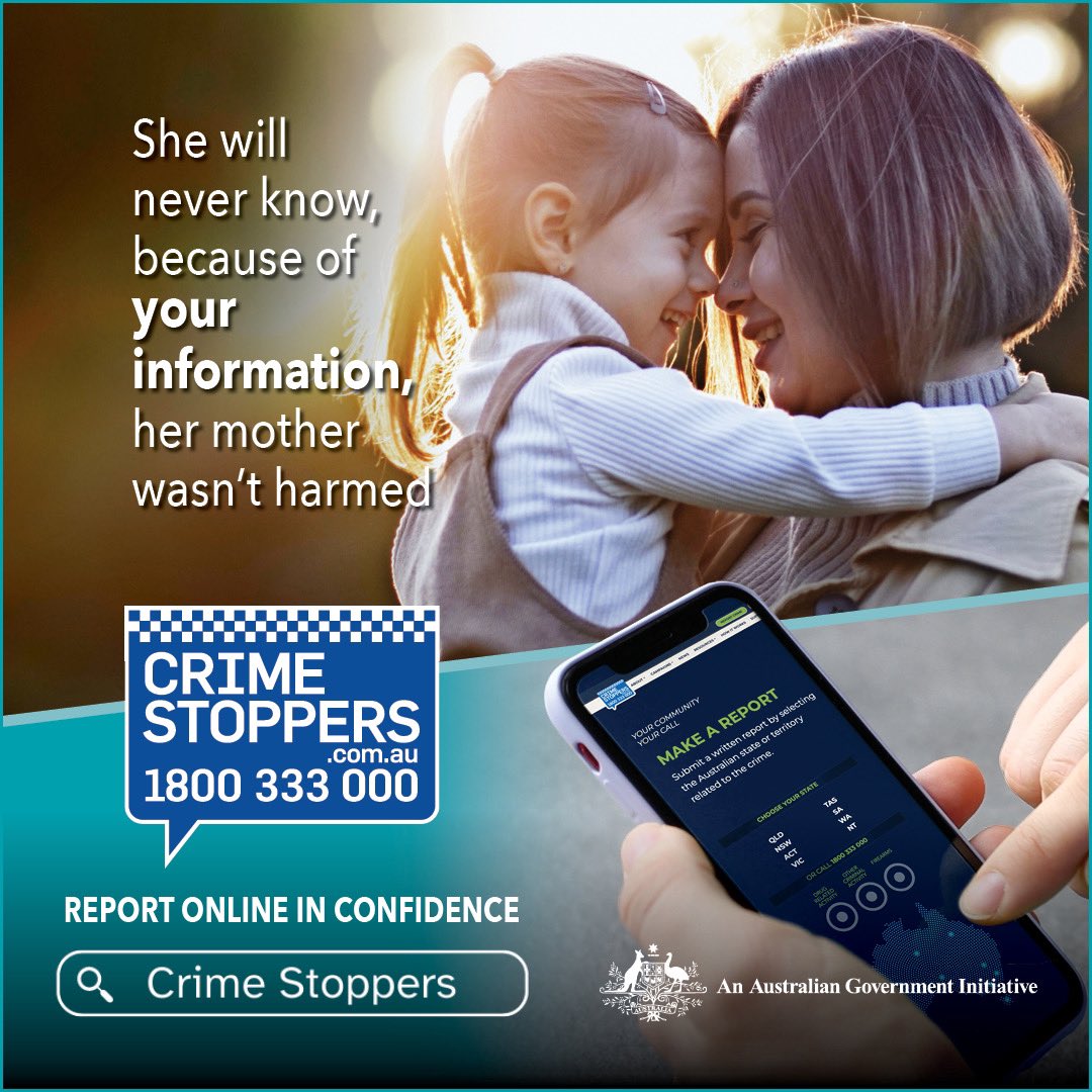 🔍 Did you know that Crime Stoppers wants information about all types of crime and suspicious behaviour? You can play a vital role in making your community safer by sharing what you know. Not who you are. Visit crimestoppers.com.au or call 1800 333 000 to make a difference!