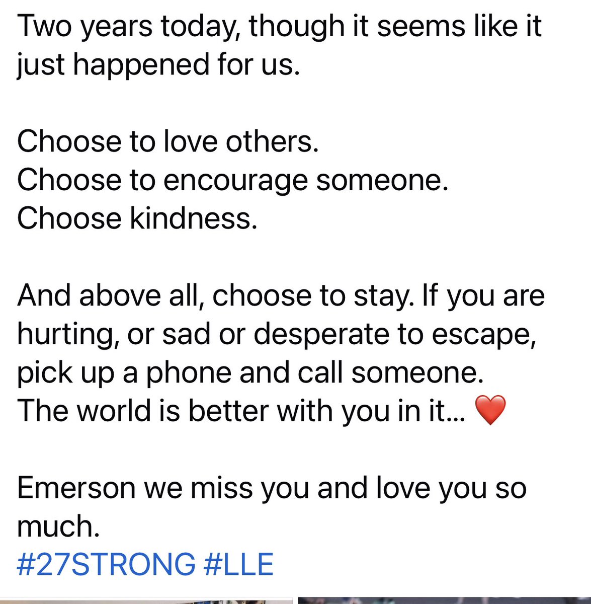 Jude2727's tweet photo. Two years… 💔💔💔
#27STRONG #LLE https://t.co/kSCVgGCYiV