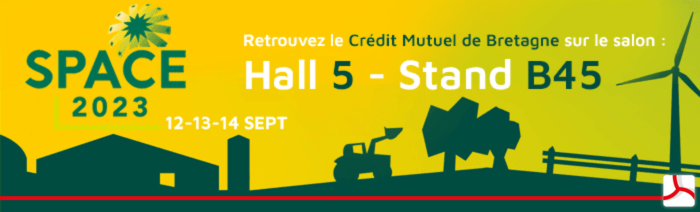 Rencontrons-nous au salon #Space2023 à Rennes, du 12 au 14 septembre, sur le Hall 5 - Stand 45 ! 🌾
PS : Et ne manquez pas notre jeu-concours en partenariat avec Paysan Breton et Agriculteurs de Bretagne ! 🎉
#SalonSpace #CMB #Rencontres