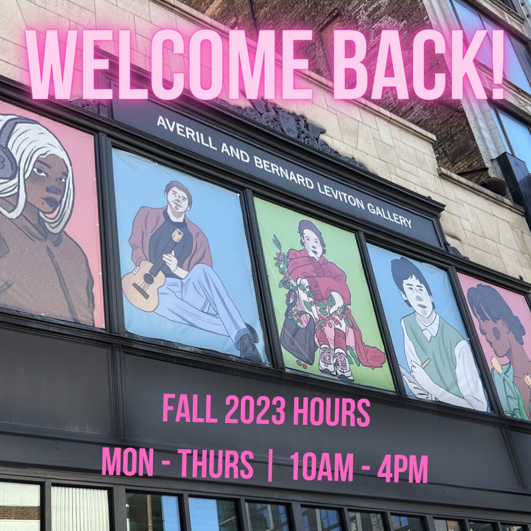 Happy first day of the Fall 2023 Semester! 

New Shop hours started today! 

Visit us in person:
Monday - Thursday | 10am - 4pm 

or shop online 24/7 at shop.colum.edu

Banner Illustrations by Jada Russell for Wabash Arts Corridor

#ShopColumbia #ColumbiaChi