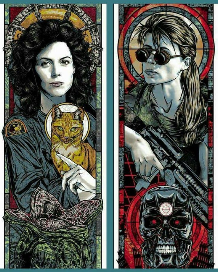 Ripley and Connor, heroes of horror-scifi.