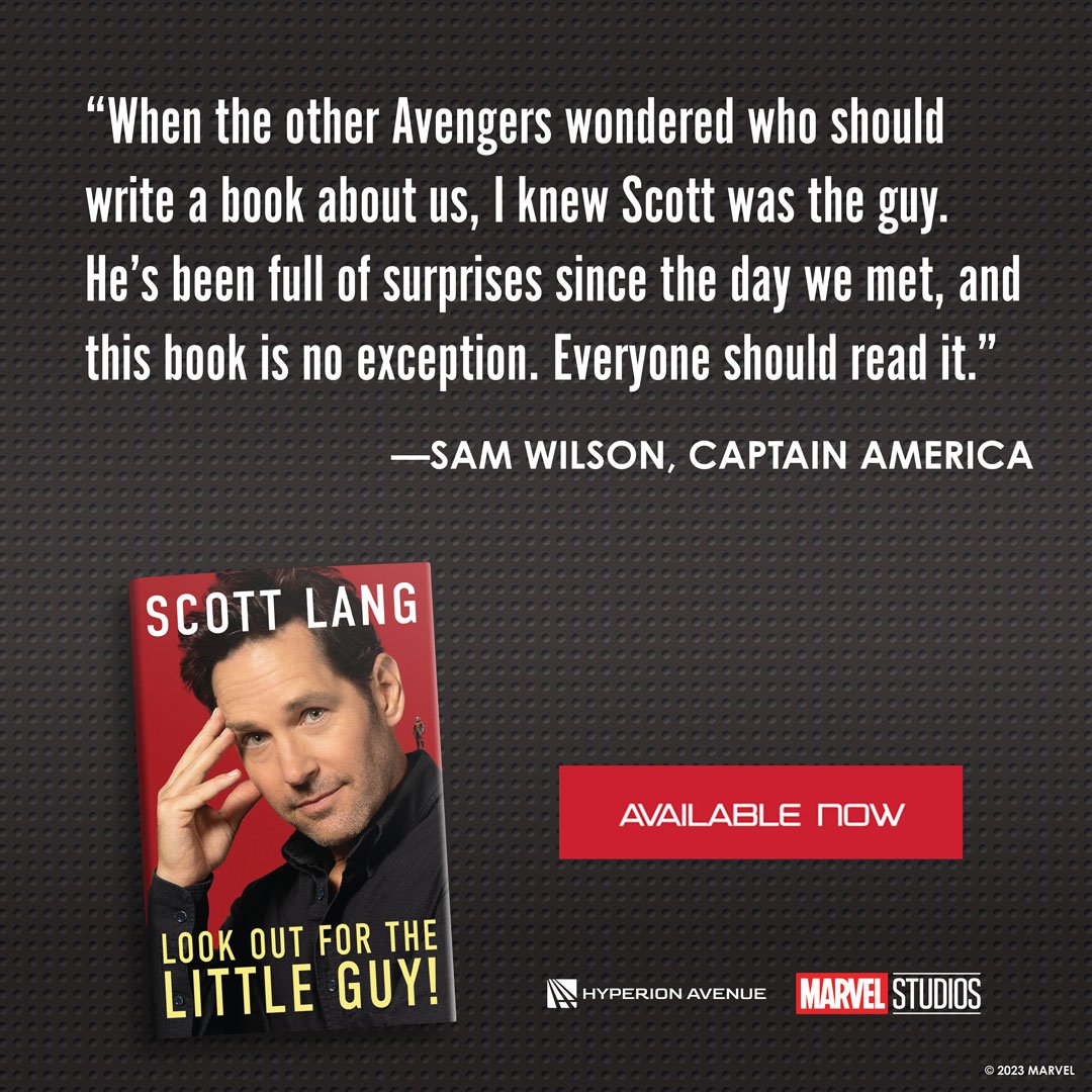 Scott Lang's memoir is a heroic read. 📕 ‘Look Out for the Little Guy,’ published by @hyperionavebook and @DisneyBooks, is available wherever books are sold: bit.ly/3Pm4Ves