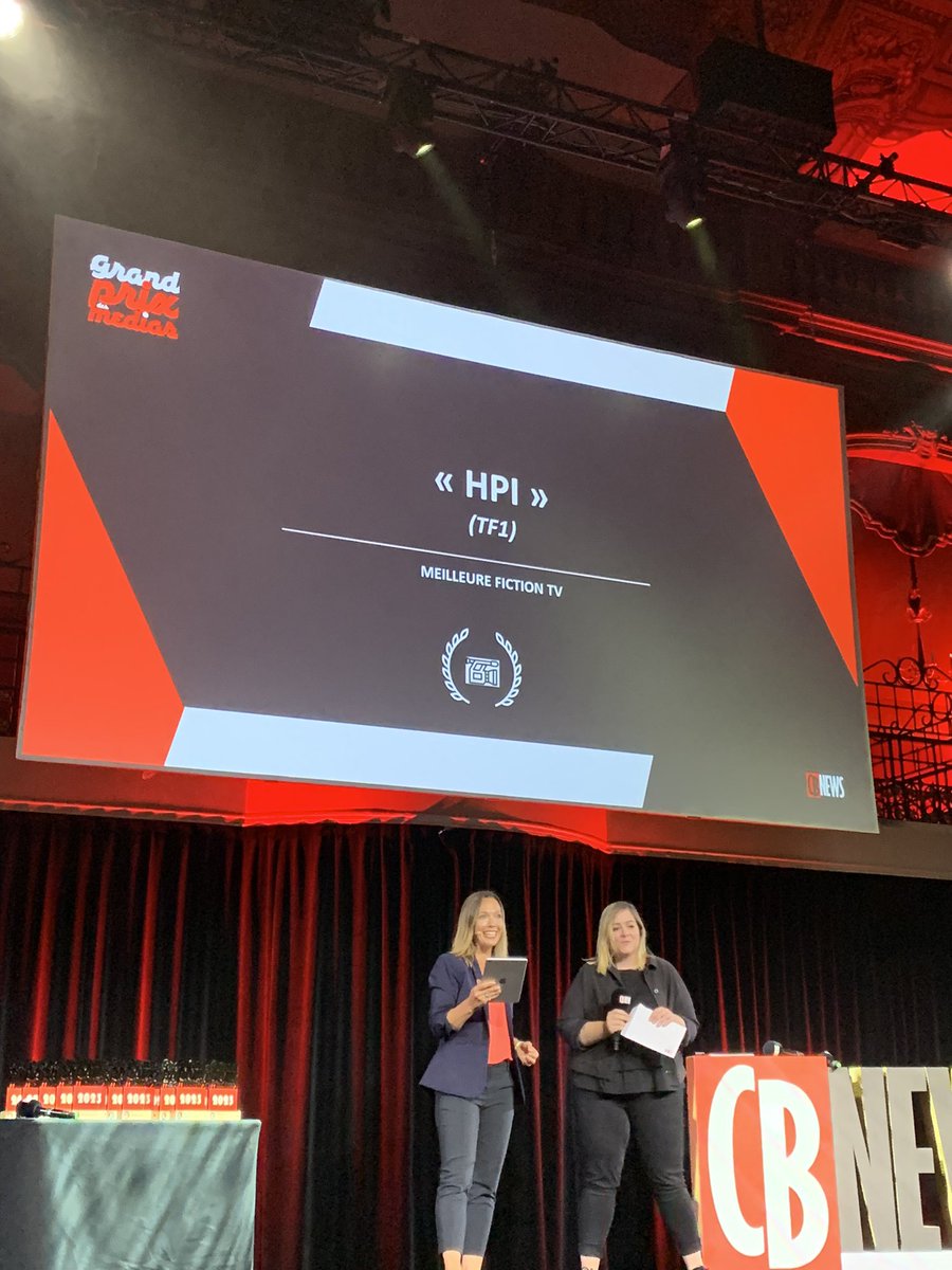 HPI (<a href="/TF1/">TF1</a>) remporte le prix de la meilleure fiction TV !

#GPDM23