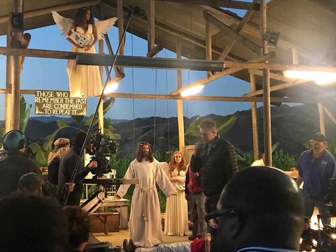 xbitterxswt's tweet photo. Evan bts as Jesus Christ #ahs7 https://t.co/q5fJQI9d6S