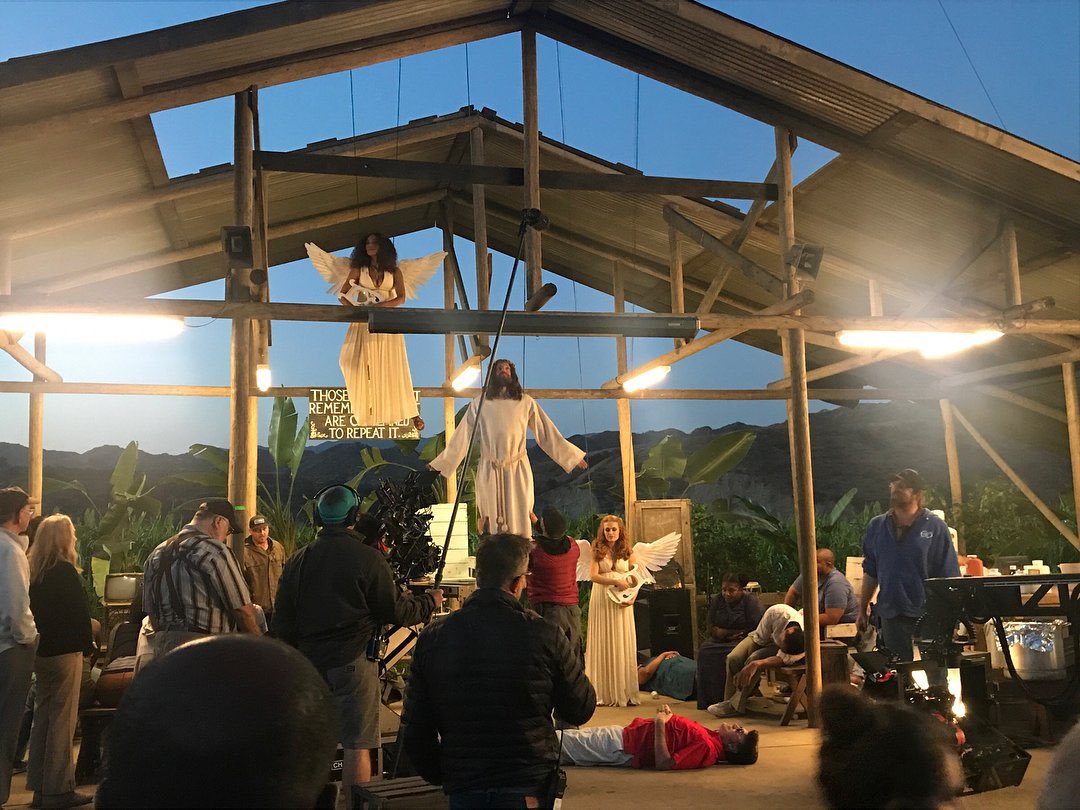 xbitterxswt's tweet photo. Evan bts as Jesus Christ #ahs7 https://t.co/q5fJQI9d6S