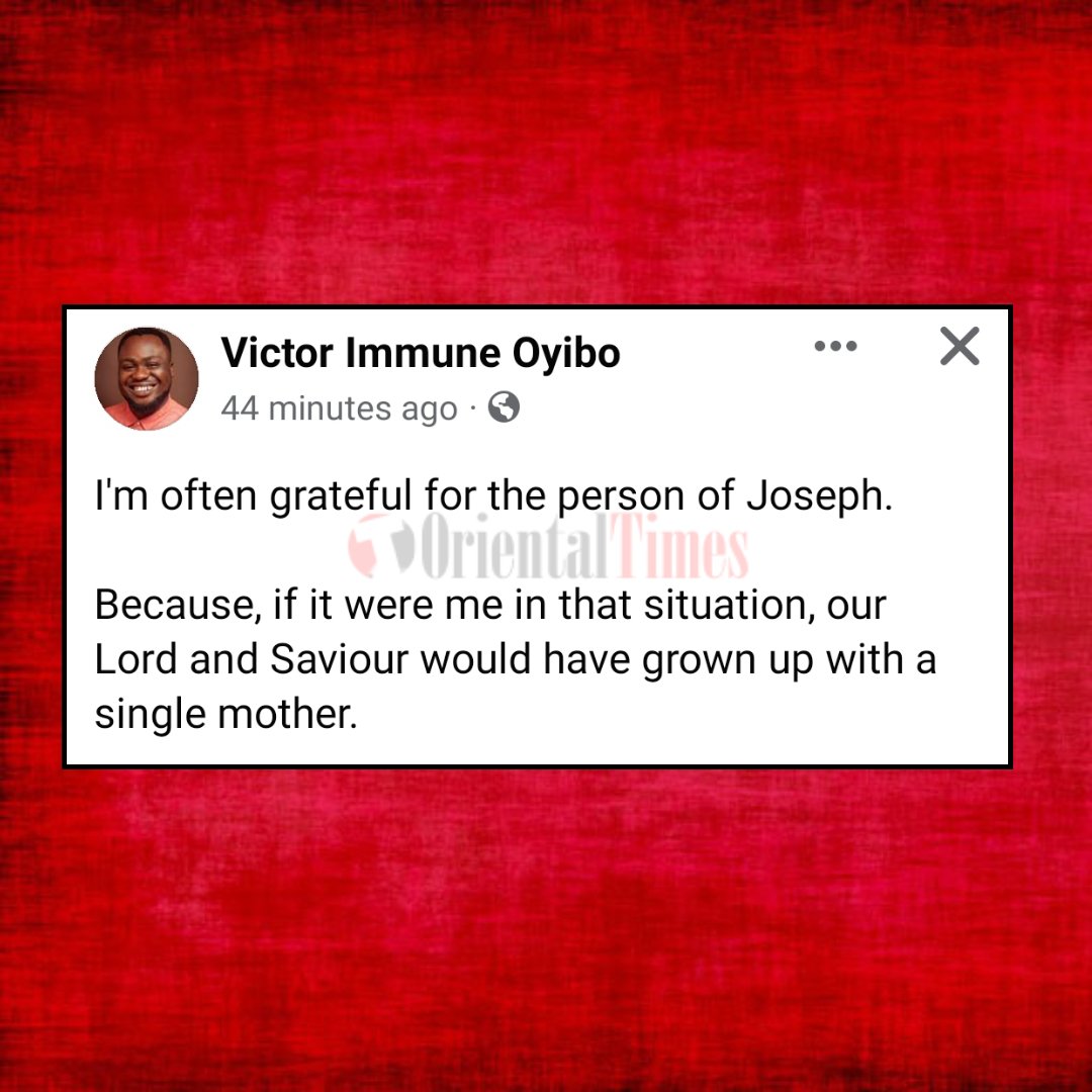 “If I Were In Joseph's Situation, Jesus Would Have Grown Up With A Single Mother” — Nigerian Man Says