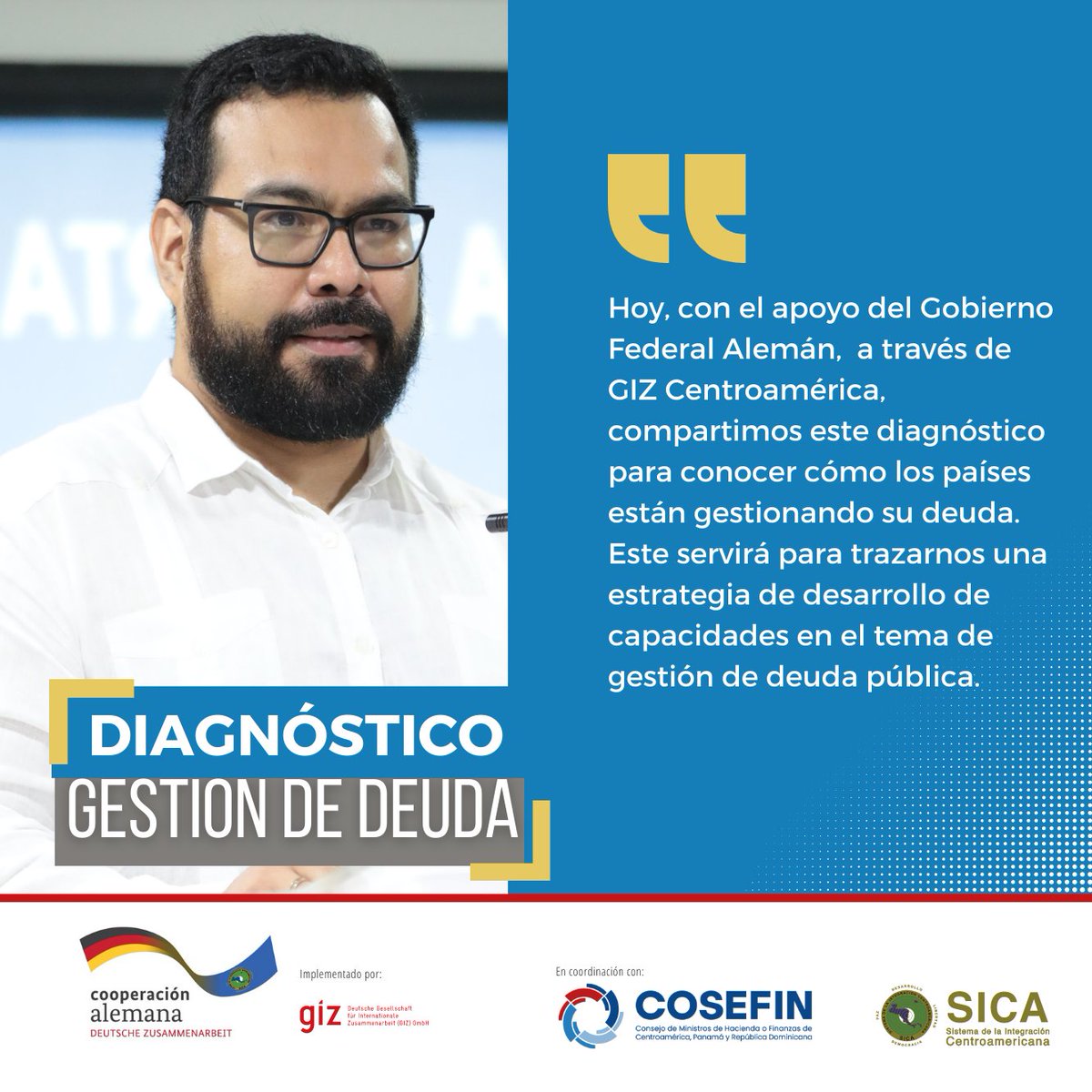 BuenaGobernanza's tweet photo. 🤝@SECOSEFIN junto a #BuenaGobernanzaFinanciera de @giz_gmbh presentan este #EstudiodeDeuda como una herramienta, para que la región alcance una senda fiscal sostenible.
Una de las prioridades de los ministerios de hacienda de la región, establecidas en su #MatrizdeInterésfiscal https://t.co/iQOVr3RqO7