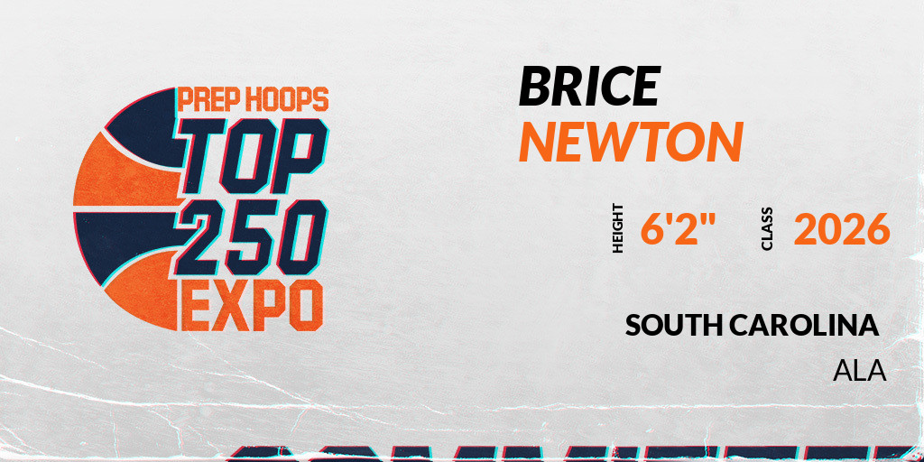 Welcome Class of 2026 Brice Newton of ALA HS to the <a href="/PrepHoopsSC/">Prep Hoops South Carolina</a> Showcase @ The City of North Charleston Athletic Center. 

🔥🏀 #PHTop250SC 🏀🔥

Register NOW! 👇  
events.prephoops.com/e/840/register…