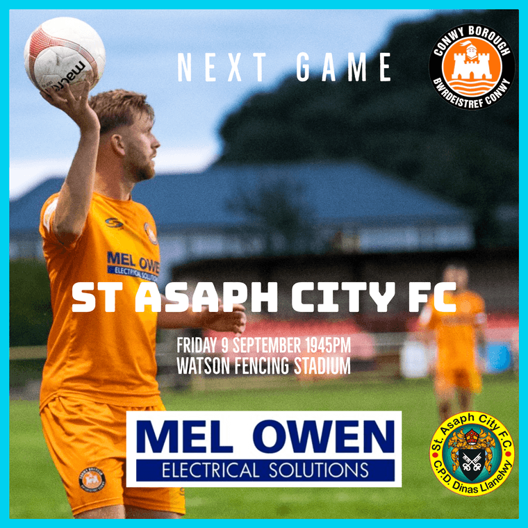 ConwyBoroughFC's tweet photo. Next Game - St Asaph City FC #Pitchero
https://t.co/9KxfKC4X0B https://t.co/R96RJZlGmm