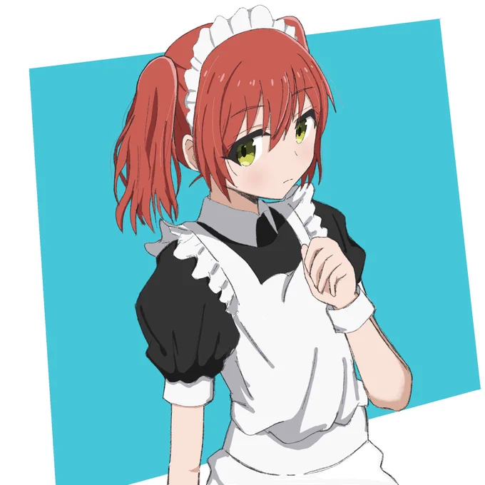 ツインテールメイド服喜多ちゃん#ぼっち・ざ・ろっく#喜多郁代 