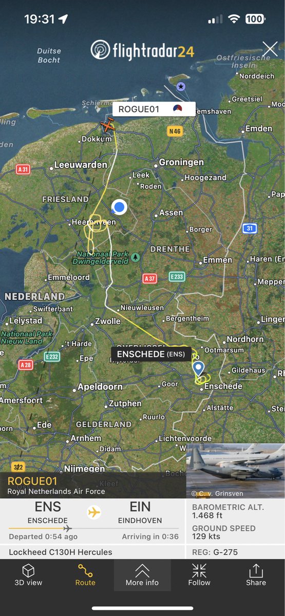 koeienboerjames's tweet photo. @kleinkraakie @RitaZon Deze kun je volgen. De tweede zit wel/niet onder de radar ✈️ #ROGUE01 https://t.co/zAmHshYEpM