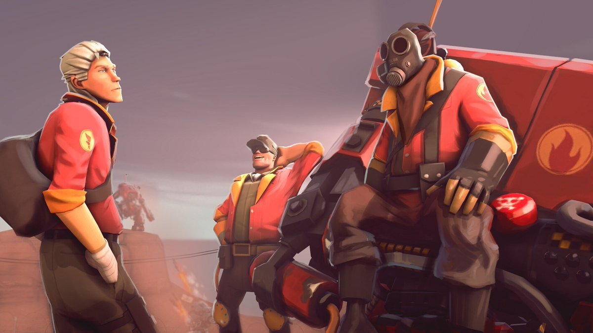 VTM06_Vipes's tweet photo. Gravel Blooded Mercenaries - You're decent as a human being. But know this: The decent ones die first on the battlefield. Made w/ Ertz
#tf2 #TeamFortress2 #tf2workshop #engineer #pyro #scout #tf2engineer #tf2pyro #tf2scout #screamfortress #VtubersUprising

Be sure to vote for it! https://t.co/u3GXZIjKgS