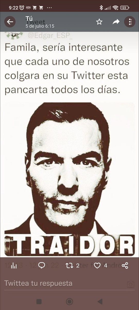 JUANPORTALS1's tweet photo. @j_luisarroyo Concretamente , el número uno de los traidores a España .
🚬🍒 https://t.co/RVnyPnebk3