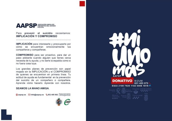 ASOCIACIÓN A. PREVENTIVA SUICIDIO POLICIAL(AAPSP) tweet media