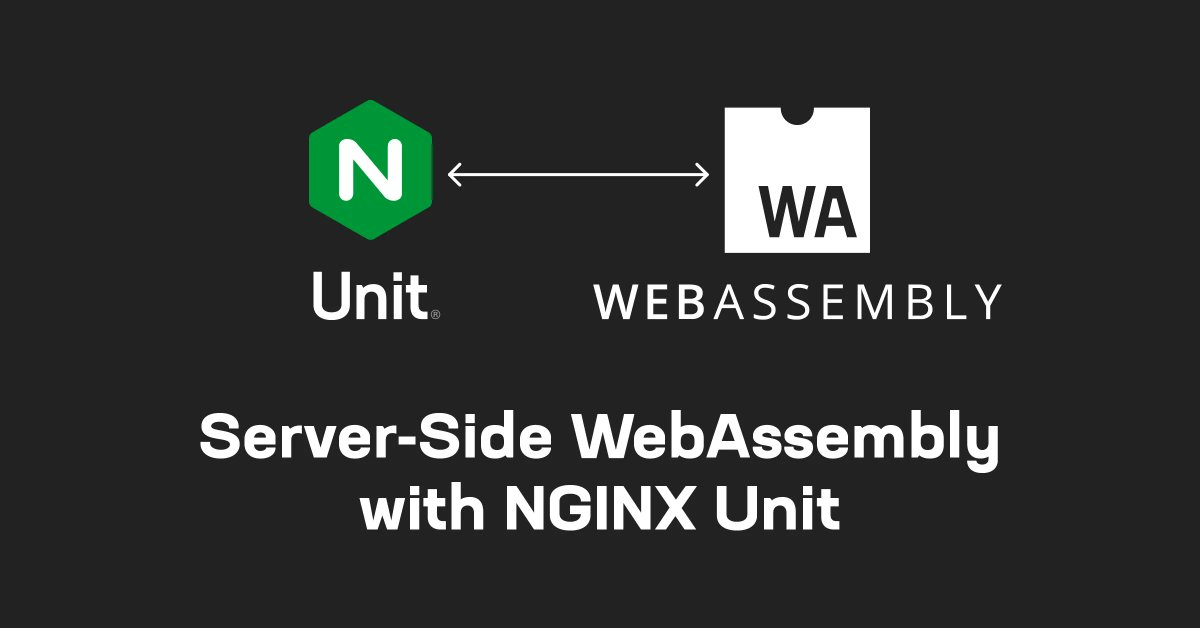 nginx's tweet photo. Server-side #WebAssembly has immense potential. In a new blog post, @LiamCrilly explores how the NGINX Unit WebAssembly language module showcases the possibilities of server-side #Wasm while offering a lightweight server for running web applications. 👉  https://t.co/xu0PSjinb6 https://t.co/nmicAeQ6LX