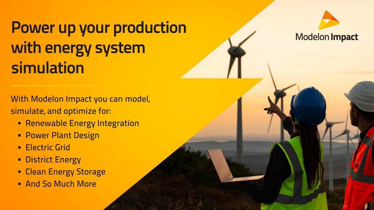 Modelon's tweet image. Make better decisions about #energysystem architectures with #systemsimulation. 📊📈✅ Learn how Modelon Impact can get you quickly up and running and available to the market: modelon.com/request-demo/ #energyindustry