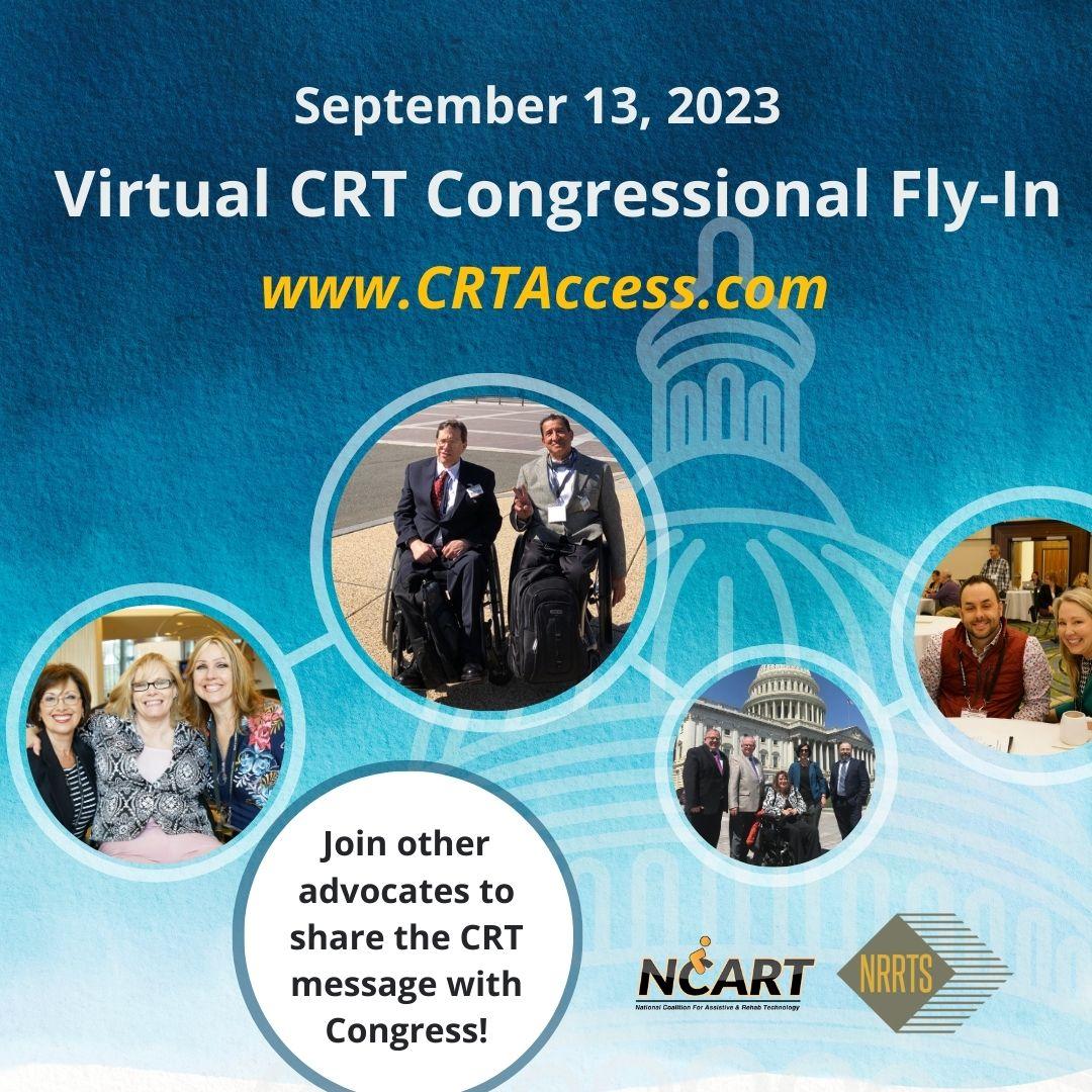 access2crt's tweet photo. Today is the LAST day to register for the 2023 Virtual CRT Congressional Fly-In hosted by NCART and NRRTS. 

Join others to share the Complex Rehab Technology message FROM HOME and at NO COST! 

Visit https://t.co/d5qPRNyQE2! https://t.co/Bp36a2PUVZ