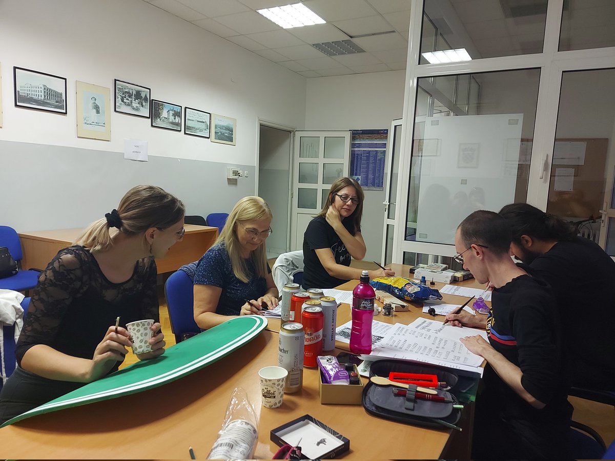 Calligraphy workshop at our weekly PUP (Privremeni Udružni Prostor) hangout!