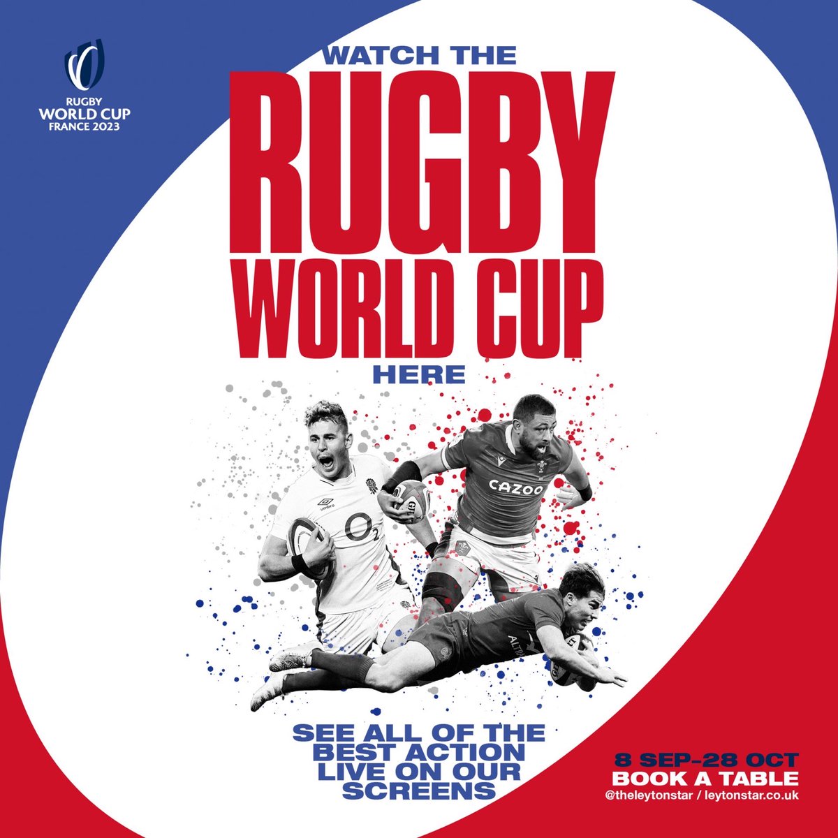 TheCoachWelly's tweet photo. 🏉 Ready for some intense rugby action? 🌍🏆 Don't miss out on the adrenaline-filled Rugby World Cup games! 🙌 Book your table now and secure the best seats to cheer on your favorite teams. 📚🍽️ Hurry, they're filling up fast! 🏃‍♀️🏃‍♂️ #RugbyWorldCup #BookNow #GetReadyToRumble https://t.co/SFzQQRcUhH