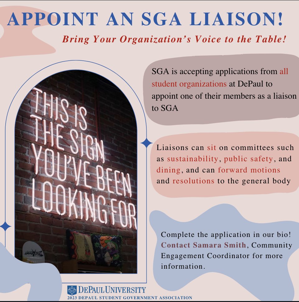 Complete the application in our bio! Contact Samara Smith, Community Engagement Coordinator for more information.
ssmit273@depaul.edu