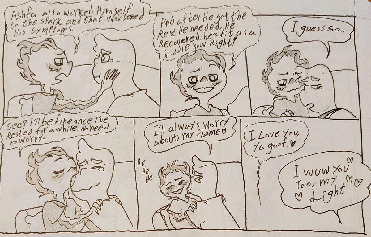 Ember is sick, and wade worries.
#Elemental #elementalfanart