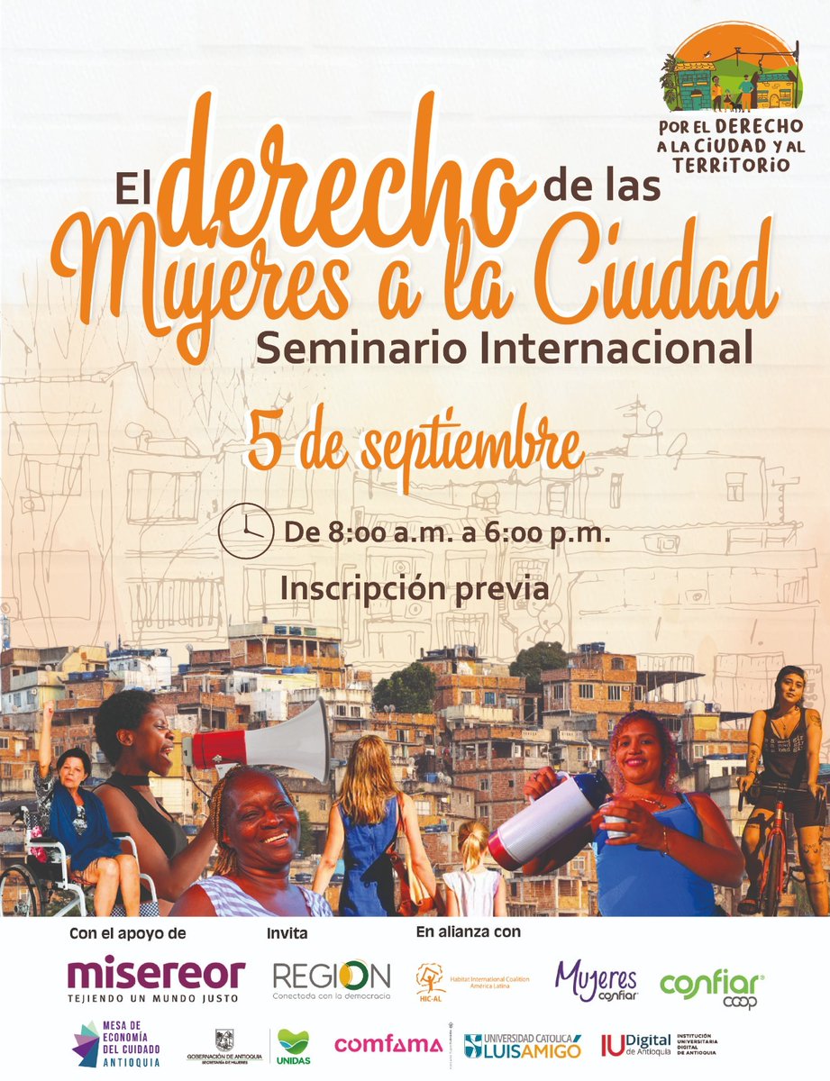 Azulacoma's tweet photo. Un espacio de reflexión por el derecho a una ciudad incluyente, segura y participativa de las mujeres, que genere garantías a las mismas. https://t.co/9kXs6Mdunp