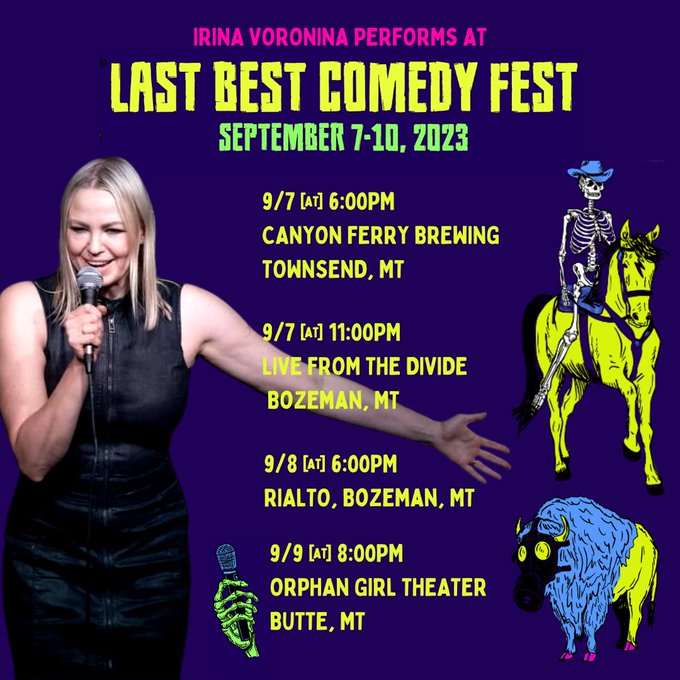 Excited to perform at the @lastbestcomedy festival this week in Bozeman, MT. Tickets at https://t.co/t1gDThITU5<a class="tags" target="_blank" title="On Twitter" href="/?out=eyJ0eXAiOiJKV1QiLCJhbGciOiJIUzUxMiJ9.eyJpYXQiOjE3MjMyODc5MTYsImlzcyI6InR3cG9ybnN0YXJzLmNvbSIsIm5iZiI6MTcyMzI4NzkxNiwiZXhwIjoxNzU0ODIzOTE2LCJyZWRpcmVjdF91cmwiOiJodHRwczovL3R3aXR0ZXIuY29tL2xhc3RiZXN0Y29tZWR5In0.WVhfqh3OHFJBg_wr-nIwhJIRYVBpY1nhp032zwTaP4rtfNukFHlPXyVTIvyBtB4lA9YpiLtM6S9fSdbUONNsSQ">@lastbestcomedy</a><a href="/tag/irinavoronina"class="tags"><span>#irinavoronina</span></a><a href="/tag/standupcomedy"class="tags"><span>#standupcomedy</span></a>