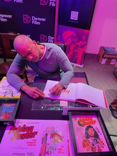 cmarlon's tweet photo. So this happened two weeks ago, but I had a GREAT time in Denver! I can't say THANKS enough to History Colorado for having me out for their Blaxplanation series and Denver Film at the Sie Film Center for the awesome screening and q&amp;a. It was truly an honor! 👏🔥😁#fridayfoster https://t.co/MDRA5dtQNY