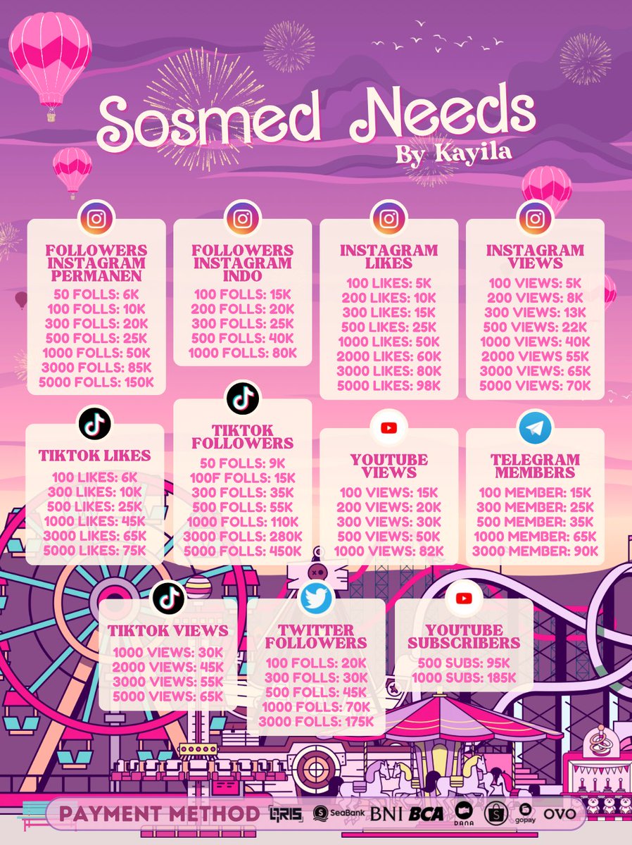 #zonauang
Sini kak fast respon di <a href="/heykayila/">kay. @ after dm or wa</a> jual followers, likes, views dll buat kebutuhan sosmed kk yang pasti trusted &amp; amanah😍!! 
✓fast respon
✓fast proses 
✓harga murah start 5k

Yu kak langsung di order!!
☎️ tiny.cc/WAKayila