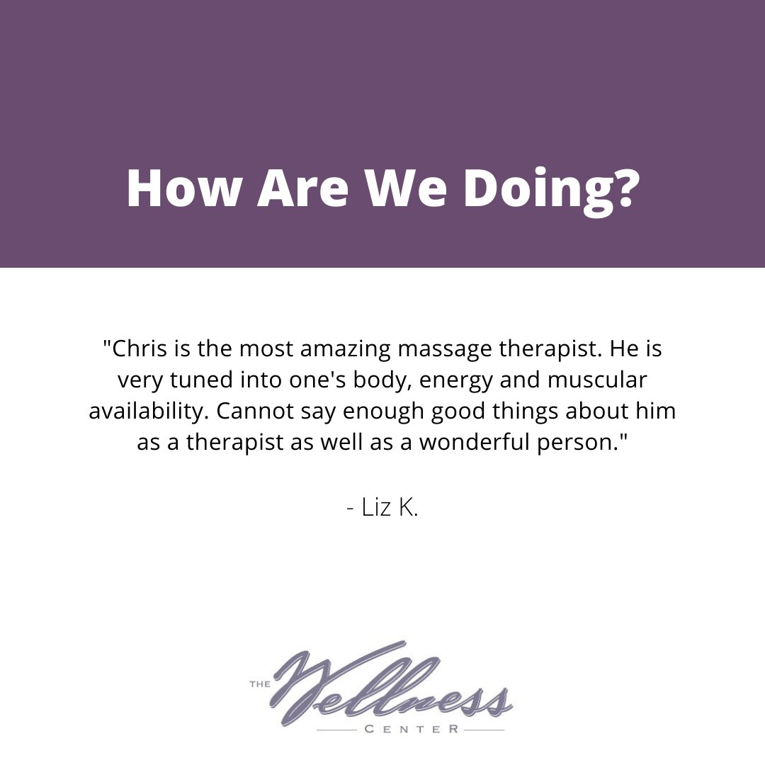 wellnessdenver's tweet photo. Chris describes his massage therapy as precise, therapeutic, and gentle.
-
Learn more about him here: https://t.co/yQbfhfqAfi https://t.co/8gc9x6JwHl