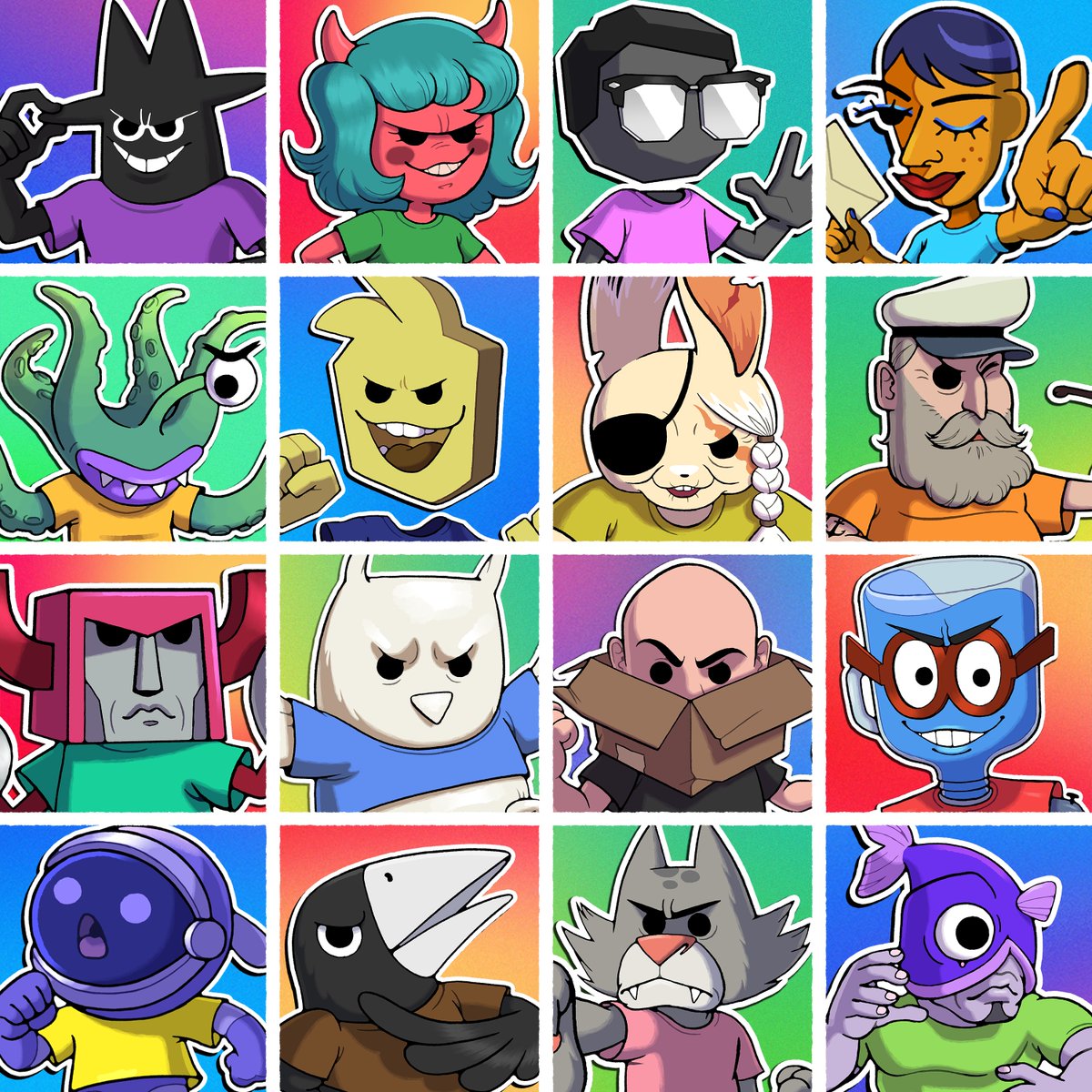jackboxgames's tweet photo. Here are all the avatars for #TeeKO2!

Which one are you most excited for? https://t.co/xg2MLCvkQR