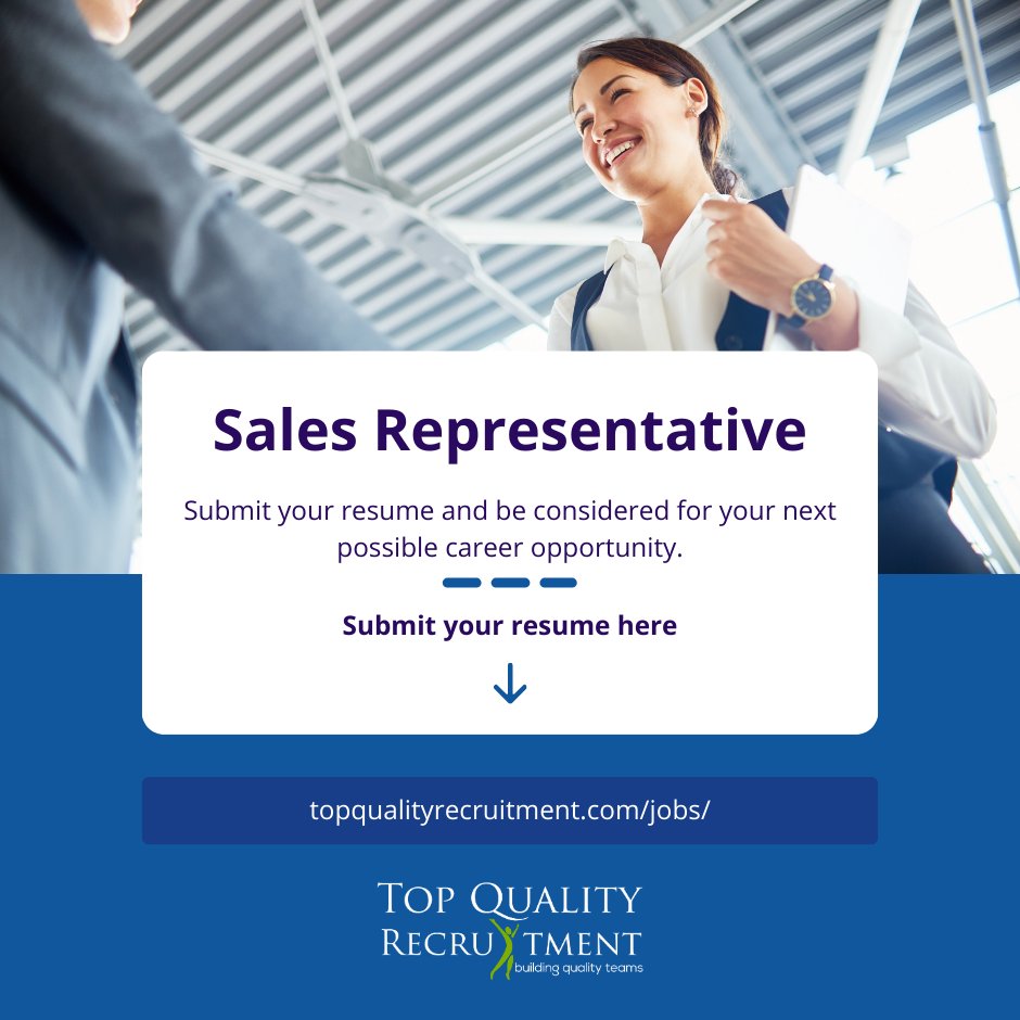 We are hiring a Sales Representative Remotely.

Apply now: ow.ly/cpZk50PGUph

#tqr #salesrepresentative #salesjob #job2023 #hiring #remotejob