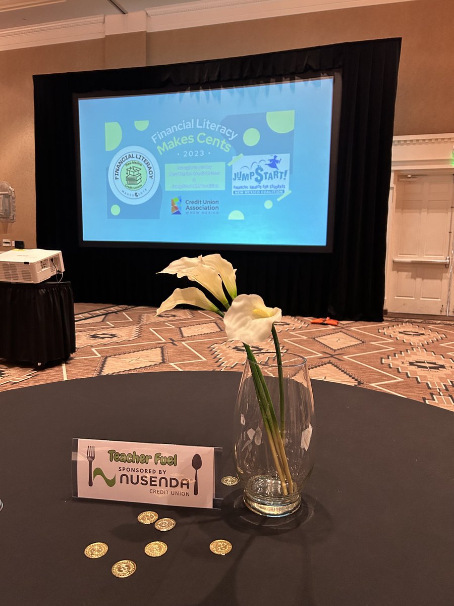 During the Financial Literacy Makes Cents event, Georgene and Sarah raved, "The Treasurer’s speech was uplifting!".

A big thank you to <a href="/nusendacu/">Nusenda Credit Union</a> for sponsoring our teacher fuel (breakfast)!