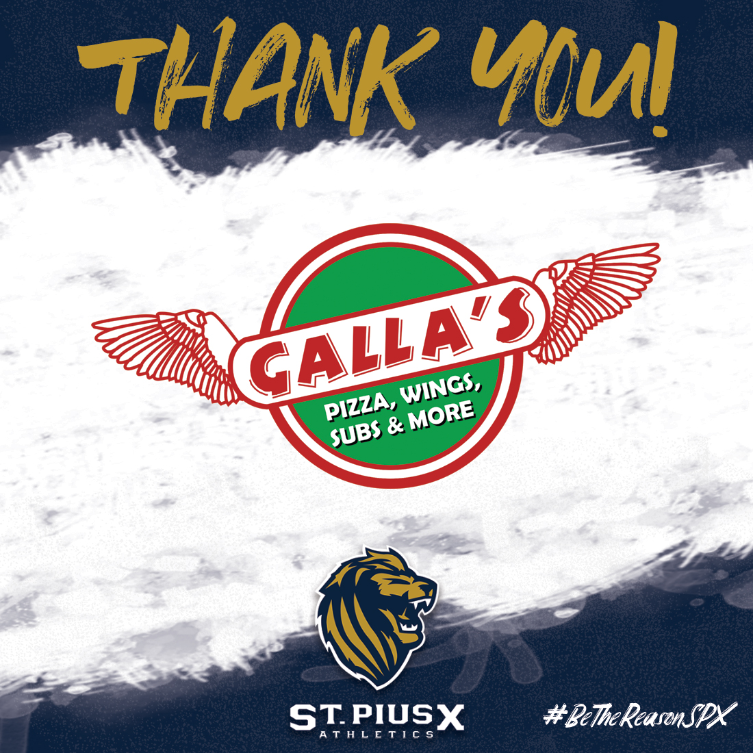 Thank you to Galla's Pizza for supporting St. Pius X Athletics again this year! #bethereasonspx
gallaspizza.com