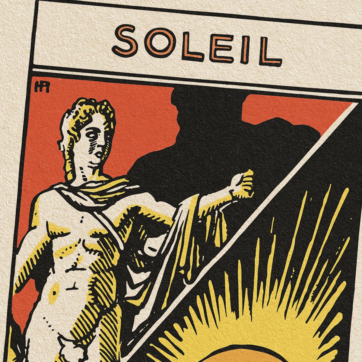 PoivrePique's tweet photo. 🌞La lame majeure du #Soleil, astre de vie, nous guide dans le chaos cosmique. ☀️En #astrologie, il demeure central, bien qu'influencé par ses compagnons. 🪽#Icare, aveuglé par la joie du vol, ignora l'avis de Dédale et chuta vers la mer, un avertissement sur l'hubris. #Tarot https://t.co/Pohxw9iQOp