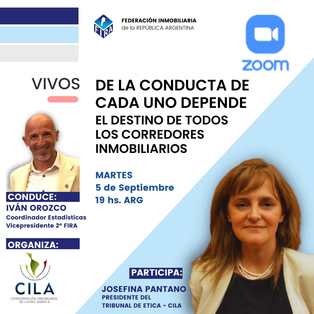FIRA_Arg's tweet photo. #FIRAINFORMA #REDESFIRA
📢  HOY : “DE LA CONDUCTA DE CADA UNO DEPENDE EL DESTINO DE TODOS LOS CORREDORES INMOBILIARIOS”
✅ Invitada: Josefina Pantano 
🕗 7:00 pm – Argentina, Brasil, Paraguay, Uruguay, Chile
📢 Inscríbete en este link : https://t.co/lfWizex3Ch

. https://t.co/C2nuVOZBHr