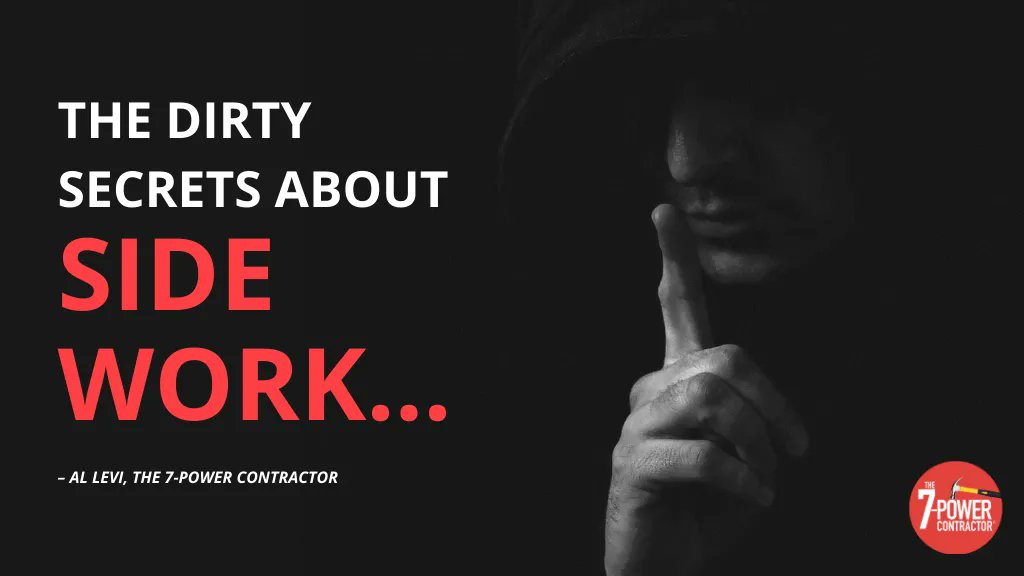 7PwrContractor's tweet image. Suspect your staff is siphoning off work? Learn the dirty secrets about side work and how to stop your own techs from stealing your clients by putting your policy in writing. buff.ly/3P3vofL
#SideWork #DirtySecret #Staff #Employees #Contractor