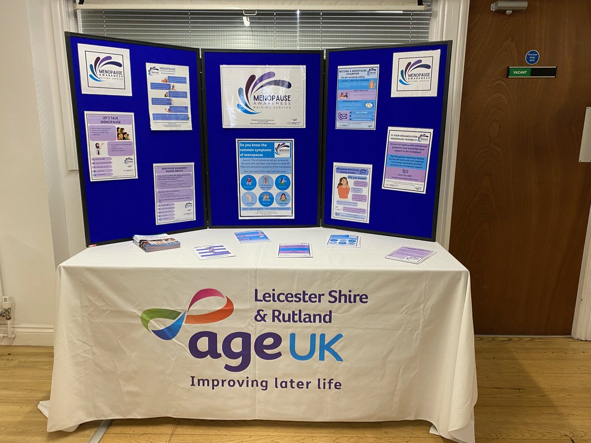 Our Menopause Awareness Raising Service have had the pleasure of being part of the Health &amp; Wellbeing Day <a href="/FalconSupport_/">Falcon Support Services</a> for #RecoveryWeek <a href="/ageukleics/">Age UK Leicester Shire & Rutland</a> #menopauseaware #Menopause #WomensHealth