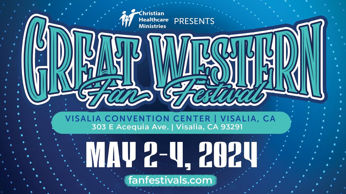 GospelFanFest's tweet photo. The Great Western Fan Festival returns to Visalia, CA. May 2-4, 2024
You will receive an email directly from iTickets for on sale date, renewal &amp; hotel reservations.
#FanFest2024 https://t.co/fWncxA4pUa