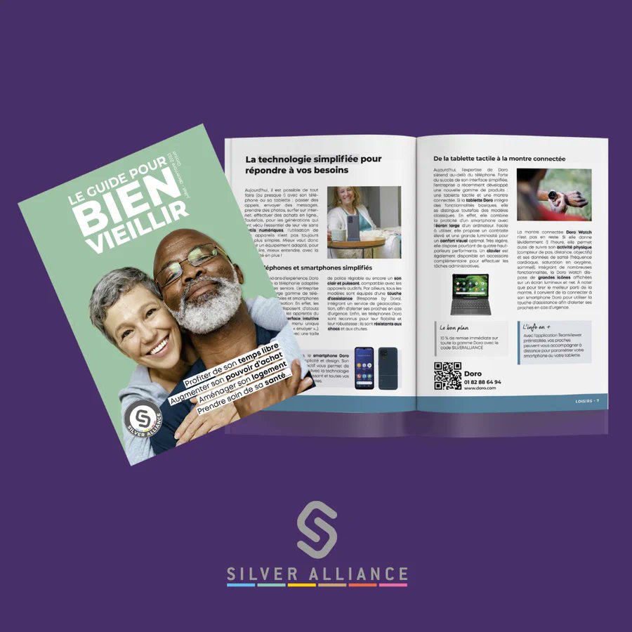 Le nouveau "Guide du bien vieillir" de @‌Silver_Alliance est sorti ! Il est destiné aux #seniors et #aidants familiaux.

Pour le consulter et/ou le télécharger, par ici. ▶️ tinyurl.com/3evfc92r

#BienVieillirChezSoi #VendrediLecture