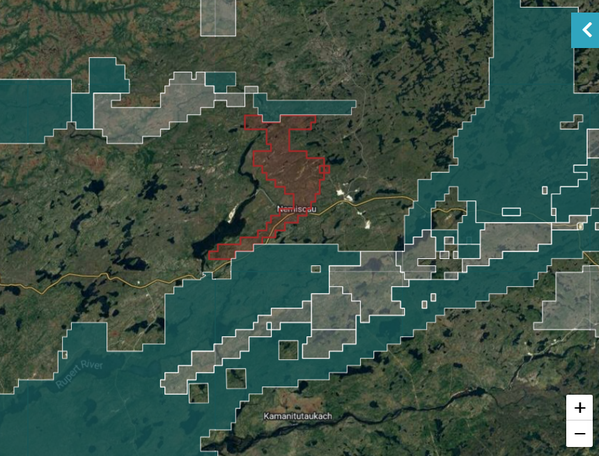 BullTwits_'s tweet photo. $BRG.V, red claims, 8,300 hectares... you can see the highway running through it's project... 

Those huge aqua-blue claim blocks to the south are $LIFT's Rupert project... adjacent to the North are $BRW.V's Baie-James project

$BRG.V $BGADF market cap $5m... #ItsABuy #lithium https://t.co/d9gvezYOD1