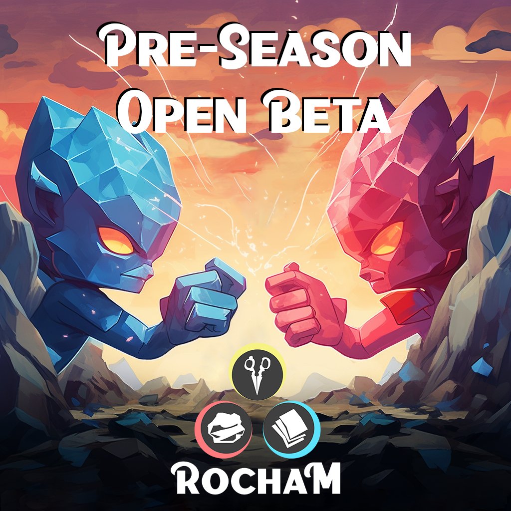 💎Giveaway!💎

Saturday (9/9):
Rocham's first Open Beta RPS Royale!

Giving away 10 free entry tickets (.125 SOL each)

Follow/Like/RT = 1 Entry (Post Proofs in our disc)